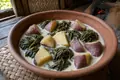 Sweet potato with greens