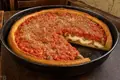 Chicago deep-dish pizza