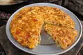 West African spaghetti omelette