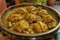 Chicken tagine with preserved lemon and olives
