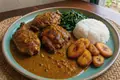 São Tomé chicken with coffee sauce