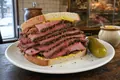 Montreal smoked meat sandwich