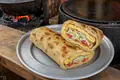 Ugandan chapati egg roll