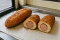 Kyiv fried sausage bun